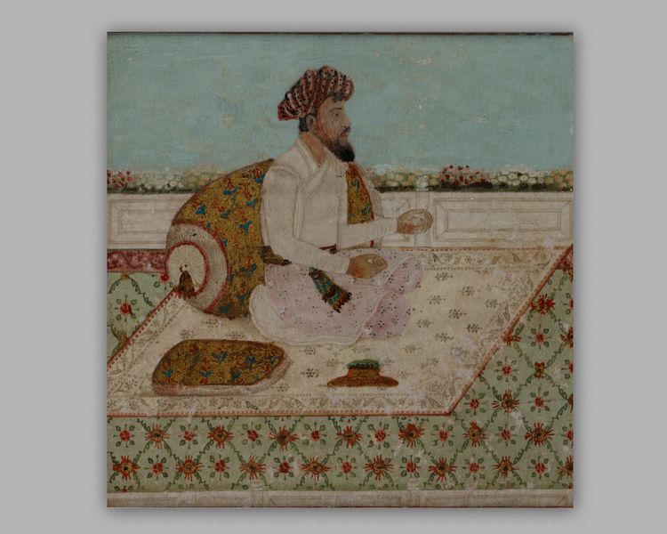 A Indian painting depicting a man