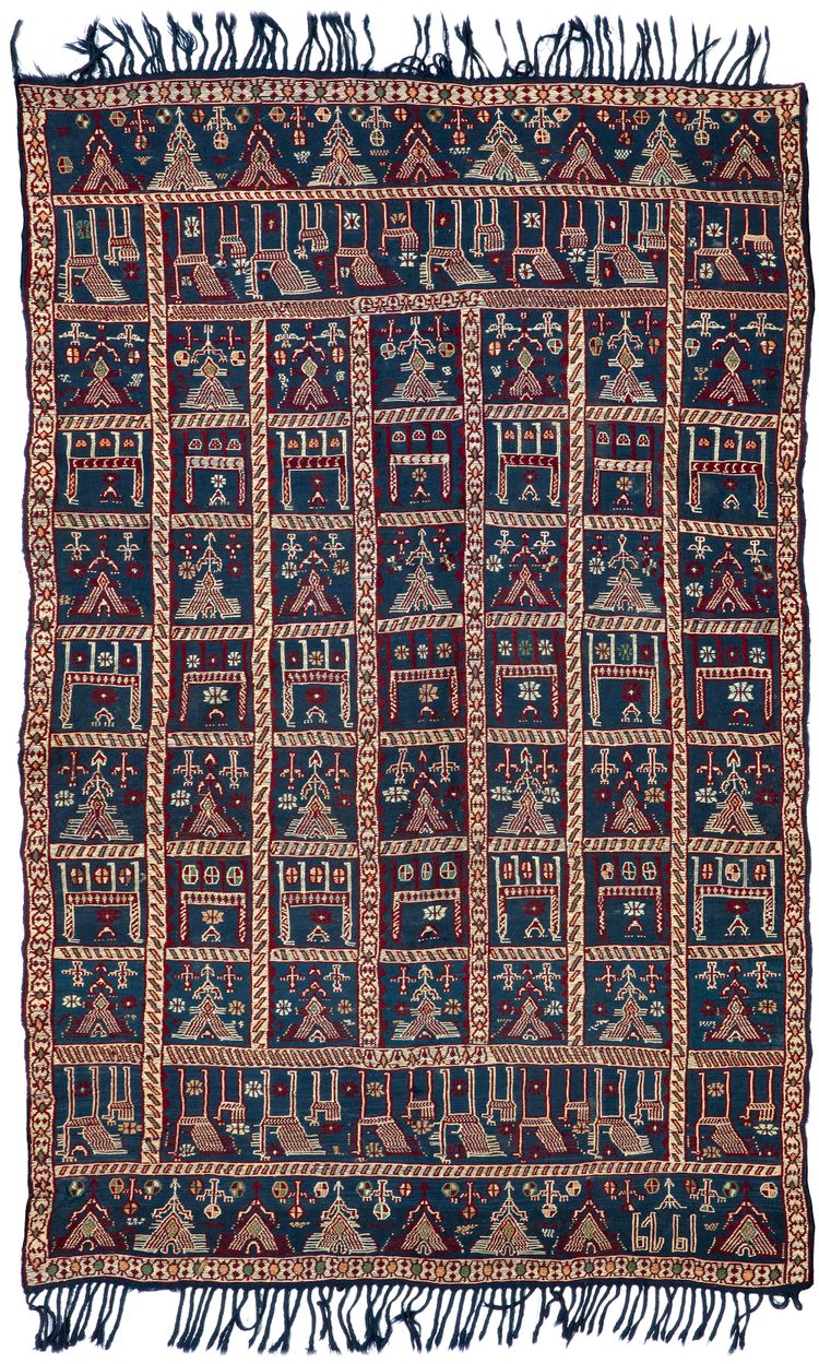 A VERNE RUG, AZERBAIJAN, LATE 19TH CENTURY