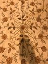 AN OTTOMAN EMBROIDERED BEDSHEET AND ACCESSORIES, 19TH-20TH CENTURY