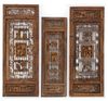 THREE OPENWORK CARVED WOOD PANELS, 19TH CENTURY