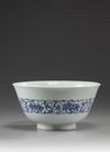 A large Chinese blue and white bowl
