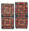 A PAIR OF CHINESE RUGS, MID 19TH CENTURY