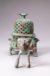 A PERSIAN BRONZE INCENSE BURNER, PERSIA 12TH CENTURY