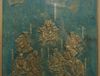 RARE LARGE BRONZE RELIEF PLAQUE DEPICTING 24 GENERALS OF TAKEDA SHINGEN