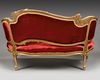 A FRENCH LOUIS XV STYLE SOFA, LATE 19TH CENTURY