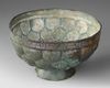SELJUK KHURASAN SILVER-INLAID BRONZE BOWL, 12TH–13TH CENTURY PERSIA