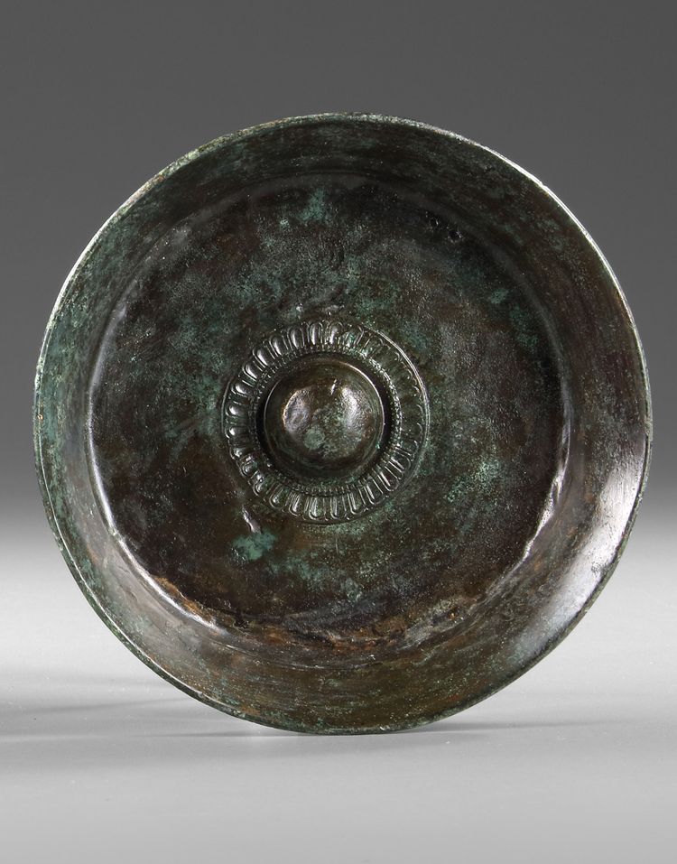 A BRONZE PHIALE, GREEK, 4TH-5TH CENTURY BC