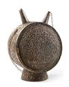 AN OTTOMAN SILVER FLASK (MATARA), 17TH-18 CENTURY