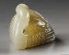 TWO CHINESE CELADON JADE GEESE CARVINGS, 19TH-20TH CENTURY