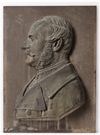 A METAL HIGH-RELIEF PLATE OF KING GEORGE V (GEORGE FRIEDRICH KARL ERNST AUGUST, KING OF HANOVER) (1819-1878)