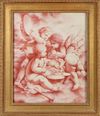 AFTER FRANCOIS BOUCHER, MUSIC MAKING PUTTI, EN ROSAILLE DRAWING