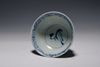 A CHINESE BLUE AND WHITE STEM CUP, CHINA,QING DYNASTY (1644-1911)