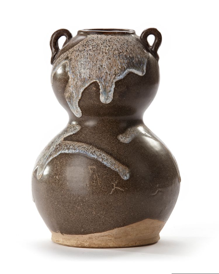 A SPLASH-GLAZED DOUBLE GOURD, TANG DYNASTY (618-907)