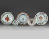 Five Chinese enamelled dishes