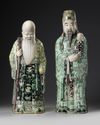 Two Chinese famille verte figures of Star Gods