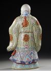 LARGE CHINESE FAMILLE ROSE FIGURE, 19TH / 20TH CENTURY