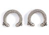 A PAIR OF AFGHAN SILVER BRACELETS, EARLY 20TH CENTURY