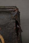 ANTIQUE BLACK LEATHER COVER FOR A YOROI’BITSU