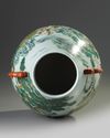 A large Chinese famille rose 'hundred deer' vase