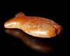 A REDDISH-YELLOW JADE "FISH" CARVING, CHINA, LIANGZHU CULTURE