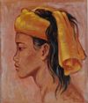 Han Snel (1925-1998), 'Portrait of a Young Balinese Women'