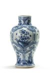 A Chinese blue and white slender vase