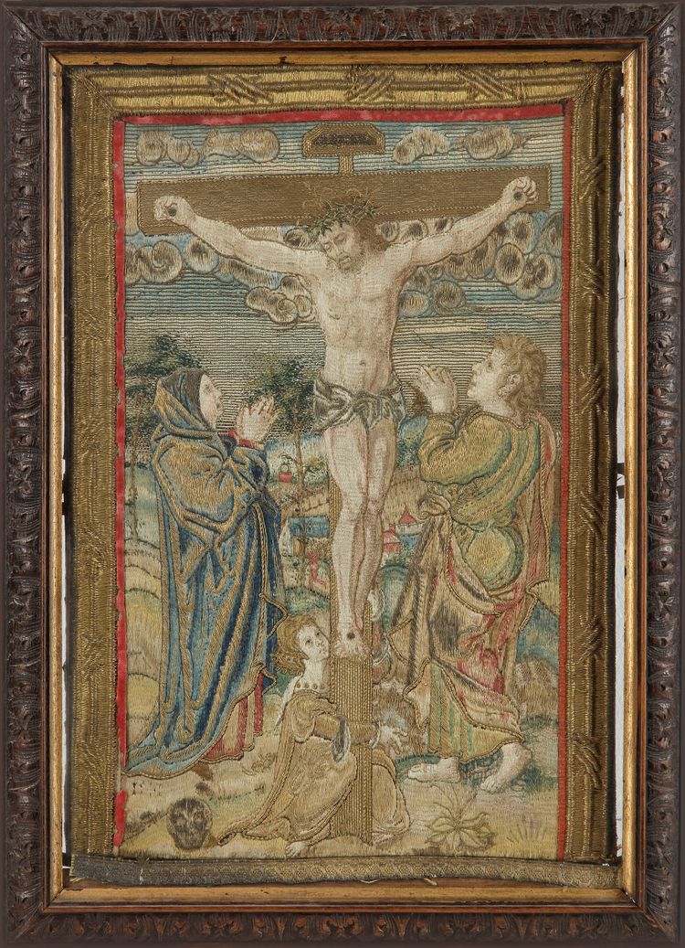 ORPHREY PANEL DEPICTING THE CRUCIFIXION