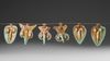 EIGHT ROMAN PHALLIC AMULETS, 4TH CENTURY AD