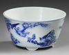 A CHINESE BLUE AND WHITE POT, 19TH-20TH CENTURY