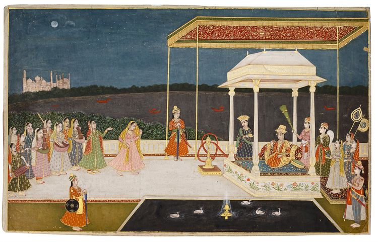 RAZIA SULTAN ENJOYING AN EVENING, 18TH CENTURY
