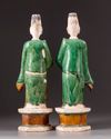 TWO CHINESE TERRACOTTA FIGURES, MING DYNASTY (1368-1644)
