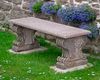 A CARVED ROSSO VERONA GARDEN SEAT