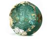 A CLEAR GLASS STAMP SEAL WITH FACING PORTRAIT, SASSANIAN 3RD-4TH CENTURY AD