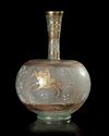 A LATER GILDED PERSIAN GLASS BOTTLE VASE, PERSIA 11TH/12TH CENTURY