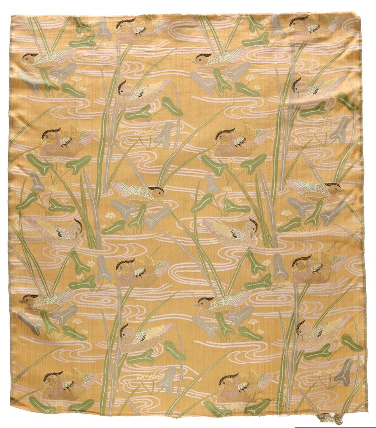 A JAPANESE EMBROIDERED HANGING PANEL, 20TH CENTURY