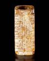A YELLOWISH-BROWN MOTTLED FIVE-TIERED JADE CONG, CHINA, LIANGZHU CULTURE