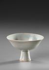 A CHINESE QINGBAI STEM CUP, SONG/YUAN DYNASTY (13TH-14TH CENTURY)