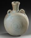 A LARGE PARTHIAN GLAZED PILGRIM FLASK, CIRCA 1ST-2ND CENTURY A.D.