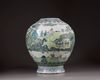 A large Chinese doucai 'tribute bearers' vase