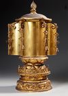 A FINE JAPANESE LACQUERED ALTAR SHRINE WITH EMBRACING KANGITEN, 19TH CENTURY