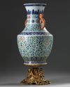 A large Chinese doucai baluster vase