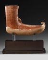 AN AMLASH RHYTON POTTERY IN FORM OF SHOES, CIRCA 1ST MILLENNIUM B.C.