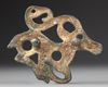 A LARGE SCYTHIAN BRONZE APPLIQUE OF AN ANTELOPE, 600 BC