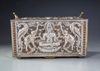 AN ISLAMIC SILVER ELONGATED BOX, INDIA, 19TH CENTURY