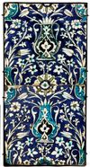 A PAIR OF DAMASCUS POTTERY TILES, SYRIA, 16TH-17TH CENTURY