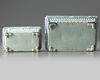 TWO CHINESE BLUE AND WHITE RECTANGULAR JARDINIERES, 19TH CENTURY