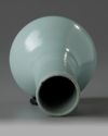 A Chinese pale-blue-glazed bottle vase