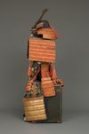 A GOLD LACQUER JAPANESE SUIT OF ARMOUR (YOROI), LATE EDO PERIOD