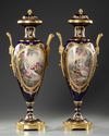 A PAIR OF SEVRES VASES, FRANCE, LATE 19TH CENTURY