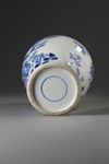 A Chinese blue and white 'flower and butterfly' vase